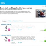Up to 20% off on Skype Certified Accessories with Free Shipping