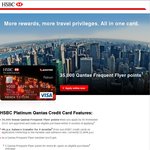 HSBC Qantas Card Bonus 35000 Points $199 Annual Fee