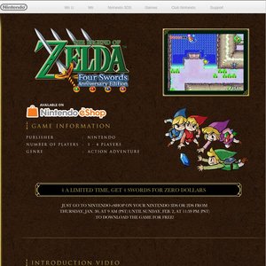 Zelda four swords anniversary deals edition download