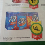 Sanitarium Up & Go and Energize 6x250ml $4 @ Woolworths - Starts 23 April