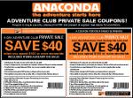 ANACONDA 4 Day Sale. Spend $100 or more and get $40 OFF!