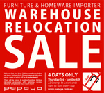 Papaya Homeware - Furniture, Home & Lighting Warehouse Relocation Sale (Leichardt, NSW)