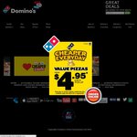 Domino's Traditional Pizzas from $6.95 Pickup until 10 August