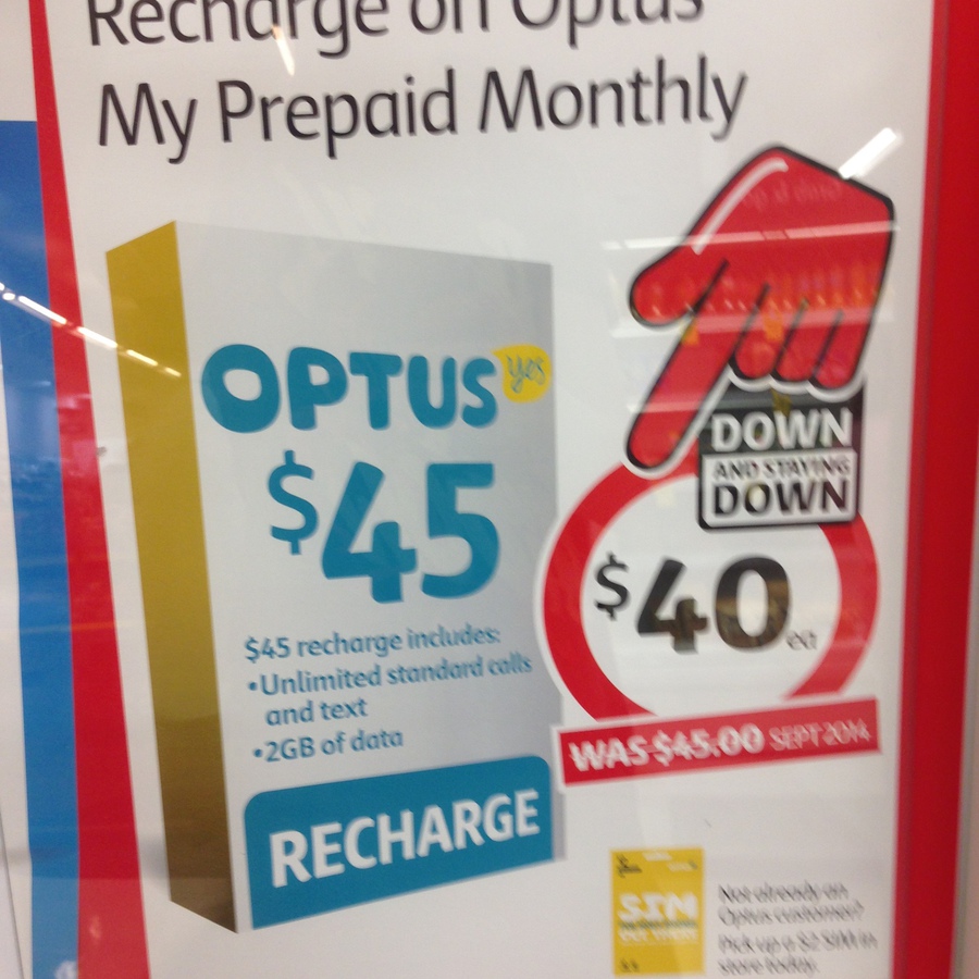 $40 for a $45 Optus Prepaid Recharge at Coles & Coles Express - OzBargain