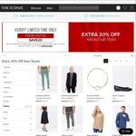 THE ICONIC 20% off Selected Sale Items ($99 Minimum Spend)