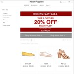 Hush Puppies Boxing Day Sale Take 20% Off Sale Styles Womens from $47.20, Mens from $55.20