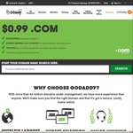 .com Domain Registration $0.99 (1st Year) @ GoDaddy