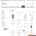 Table Lamps and Floor Lamps - Half Price (+ Post) @ Nulighting.com.au
