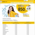 Nok Air Weekday Promo Special from 850 Thai Baht, Within and Near Thailand.