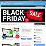 Ondesoft Black Friday Sale - iTunes Video, Audio, Audiobook Converter All 50% off
