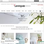 70% off Bamboo/Cotton Towels, Sheet Sets & More @ Canningvale