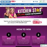 Win $20,000 Cash or 1 of 18 $100 The Good Guys Gift Cards from The Good Guys/My Kitchen Rules