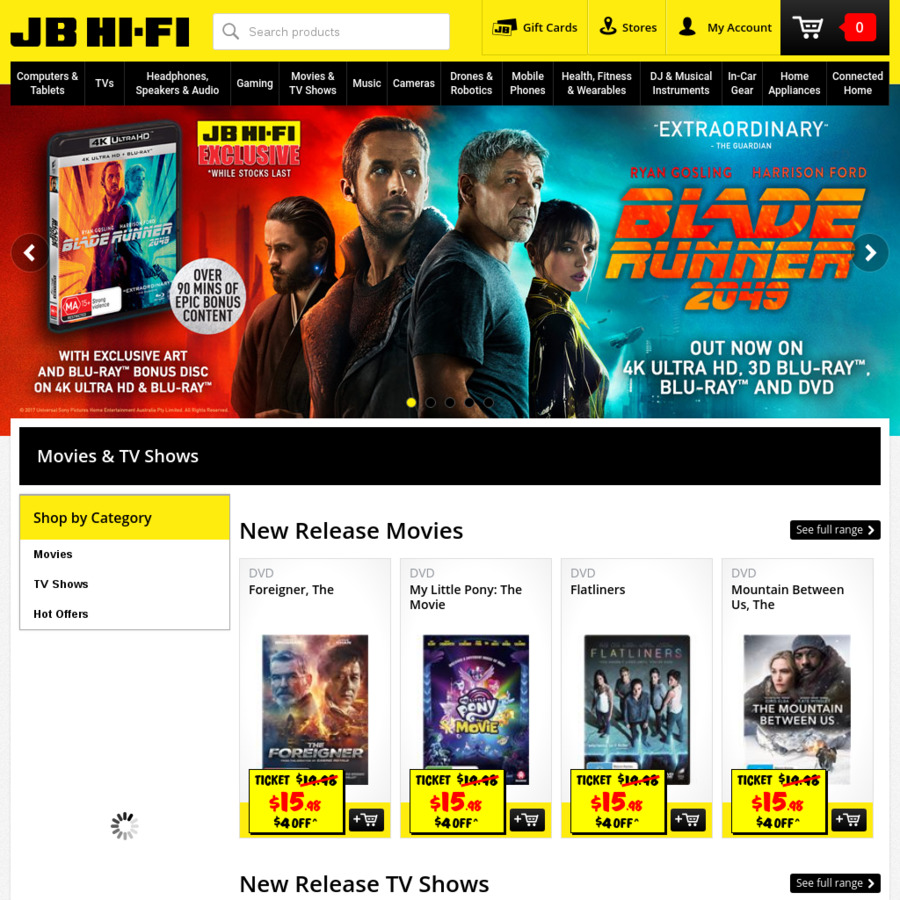 20 off Blu Ray and DVDs JB HiFi OzBargain