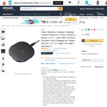Anker Wireless Charger Charging Pad for iPhone X, 8 & Android $30.92 AUD ($23.64 USD) Delivered @ Amazon