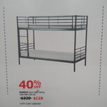 SVARTA Bunk Bed Frame - $129 (40% off) @ IKEA