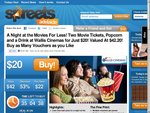 2 Movie Tickets, Popcorn & Drink for $20 at Wallis Cinemas Sth Aus
