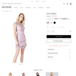 Joya Dress $59.99 (RRP $199.95) + Delivery @ GUESS 