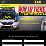 Win 1 of 5 Double Passes to The V8 Supercars [Purchase $5+ of Mobil Synergy Supreme +98 Fuel from X Convenience + Keep Receipt]