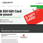 Free $10 E-Gift Card for First Time Users & 2nd Time Users Get Another $10 E-Gift Card @ Moneygram
