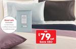 TARGET 1000TC Cotton Bed Sheets Set Queen (2 Pillowcases and Fitted Sheet) for $59