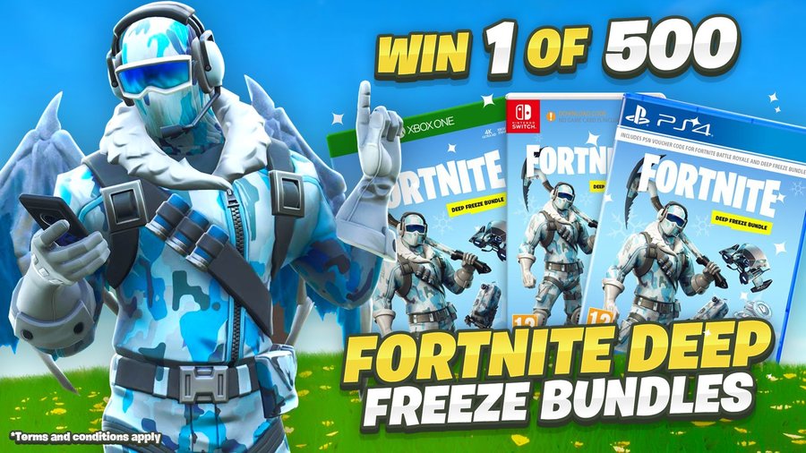 win 1 of 500 xb1 ps4 pc fortnite deep freeze bundle download codes from lachlan media ozbargain competitions - fortnite deep freeze bundle pc