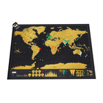 Scratch Map of The World Poster 42 x 30cm $23.99 + Free Shipping @ Travellers Scratch Map