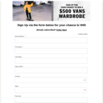 Win a $500 Wardrobe from Vans