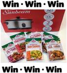 Win 1 of 2 Sunbeam 5.5l Slow Cookers + 6x McCormick Recipe Bases from Slow Cooker Central