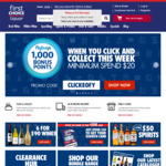 Free Standard Shipping ($40 Minimum Spend) @ First Choice Liquor