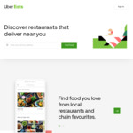 30 Days of Free Delivery @ Uber Eats