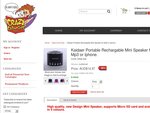 Half Price Portable Kaidaer Portable Rechargable Mini Speaker for MP3 at Crazy Catalogues $15 + Shipping