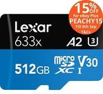 Lexar High Performance 633x 512GB microSDXC $99.15 Delivered @ PC Byte eBay