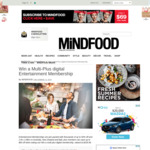 Win a Multi-Plus Digital Entertainment Membership Worth $235.99 from MiNDFOOD
