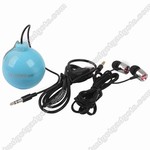 Blue Ball Style Micro Audio with A Pair of Earphone KM-80/20% off/ $10.99/Free Shipping