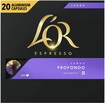 L'or Espresso Coffee Lungo Profondo - Intensity 8 - 200 Capsules (10x20 Pods Pack) $80 ($72 S&S) Delivered @ Amazon AU