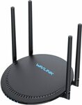 WAVLINK AC1200 Dual Band Smart Wi-Fi Router | 300 Mbps (2.4GHz) +867 Mbps (5GHz) = 1200Mbps, $58.99 Delivered @ Wavlink Amazon