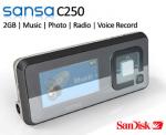 Sansa C250 2GB MP3 Player - $39.95