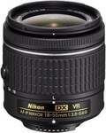 Nikon AF-P 18-55mm f/3.5-5.6G DX VR $28, Nikon 35mm DX 1.8G $218 @ CameraClix