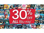 30% OFF All Blu-Ray Discs, 25% OFF All DVDs at BIGW from 26/12/2011