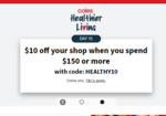 $10 Off Coles Online Shop with $150 Minimum Spend @ Coles