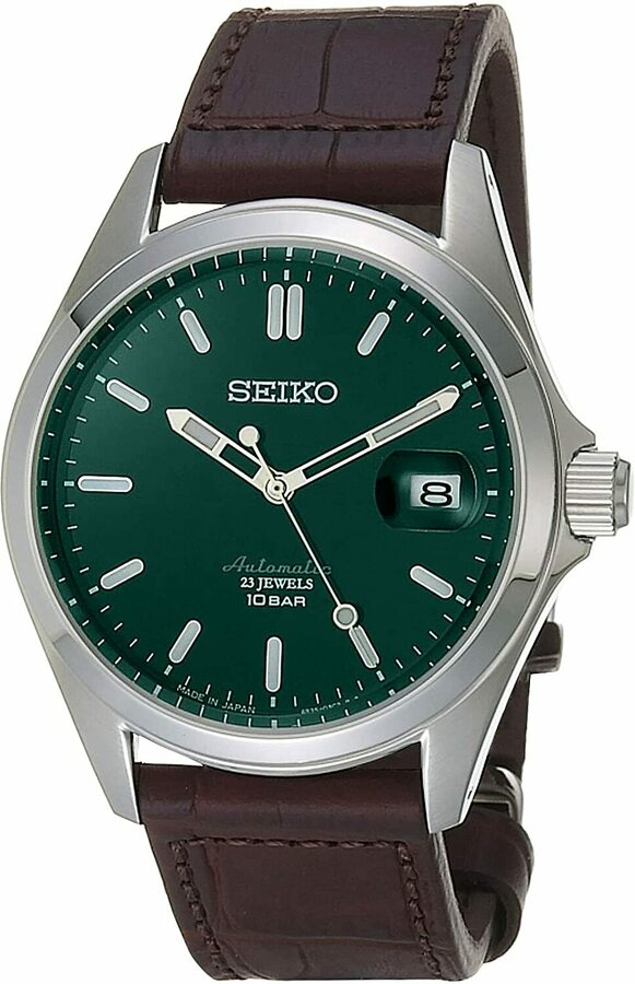 Seiko SZSB018 JDM Green Dial Leather Band Automatic Watch - Updated $  Delivered @ Amazon AU - OzBargain