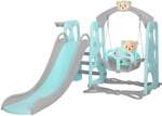 Keezi Kids Slide Swing Outdoor Playground Built-in Music Basketball $149.95 Shipped @ Home on the Swan