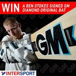 Win a GM Cricket Bat Signed by English Star Ben Stokes from INTERSPORT