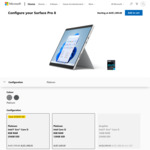 Microsoft Surface Pro 8 in Graphite - 13" 1185G7 CPU, 16GB RAM, 256GB SSD $1888 Delivered @ Microsoft