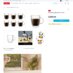 Bistro Double Wall Mugs Set of 6 $62.05 for First Online Order Only (40% off + 10%) + Free Delivery @ Bodum