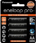 Panasonic Eneloop Pro 2550mAh AA Rechargeable Batteries 4pk $18 ($16.20 Sub & Save) + Delivery ($0 with Prime /$39+) @ Amazon AU