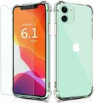 Shockproof Case Crystal Clear Soft Gel Cover with Screen Protector for iPhone 13 12 11 XS Max XR 7 8 $6.95 Delivered @Abimp eBay