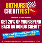 20% Credit Back from Store Spend @ Supercheap (Auto Club Members)