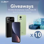 Win 1 of 10 Cubot Note 30 Smartphones from Cubot