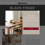 20% off Sitewide Online Only + $9.95 Delivery ($0 C&C/ $150 Order) @ MUJI